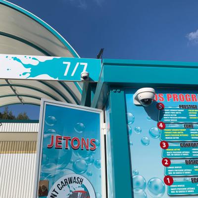 station lavage caméra